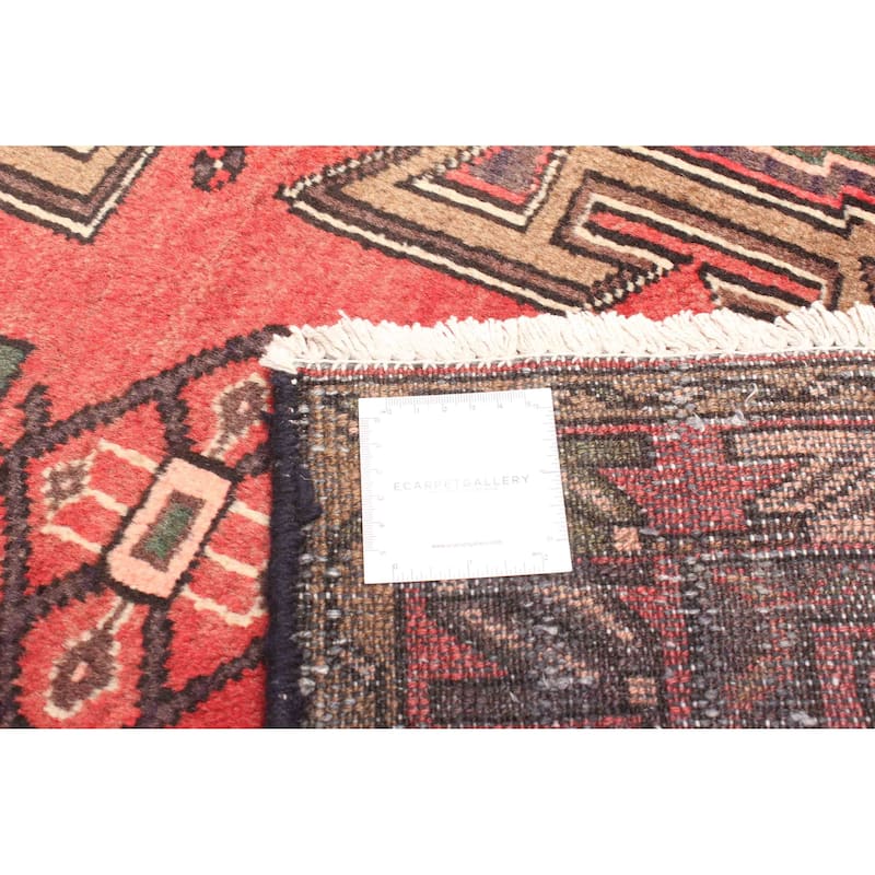 ECARPETGALLERY Hand-knotted Andelz Red Wool Rug - 4'5 x 6'11