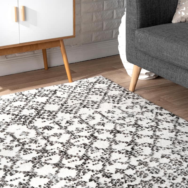 Nuloom Contemporary Modern Mayen Geo Trellis Area Rug
