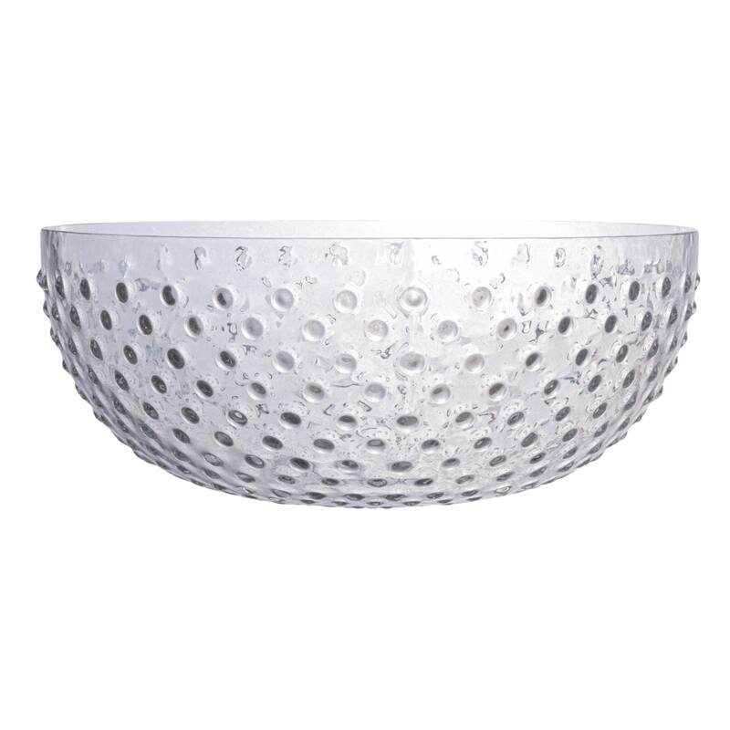 Glass Hobnail Serving Bowl