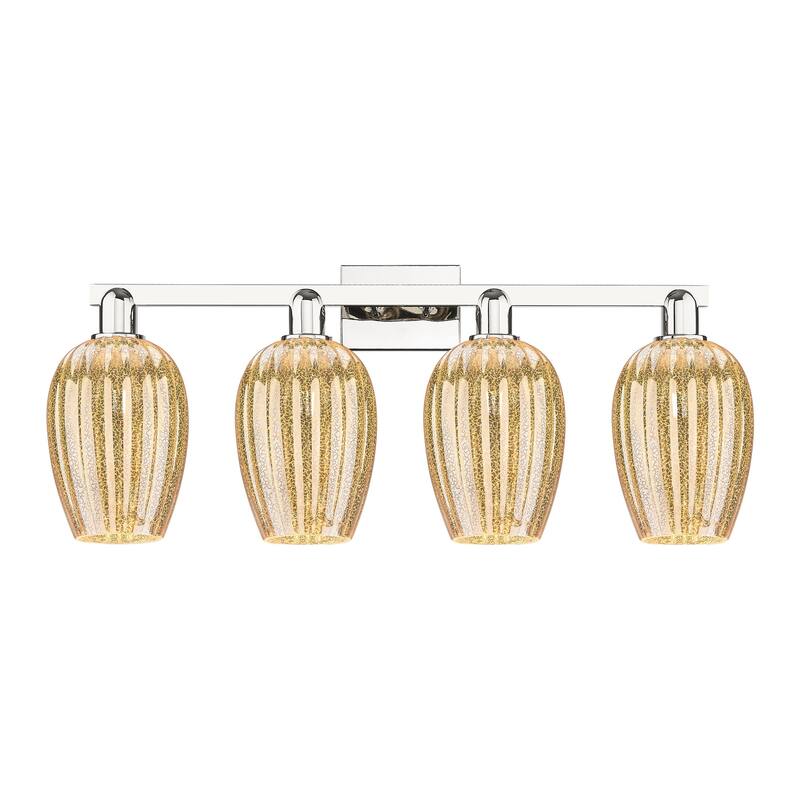 Innovations Lighting Downtown Urban - Preston - 4 Light 36" Flute Shade Bath Vanity Light