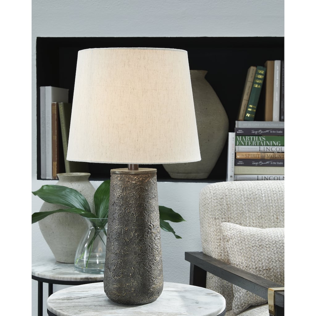 Signature Design by Ashley Chaston Bronze Table Lamp (Set of 2) - 12"W x 12"D x 24"H