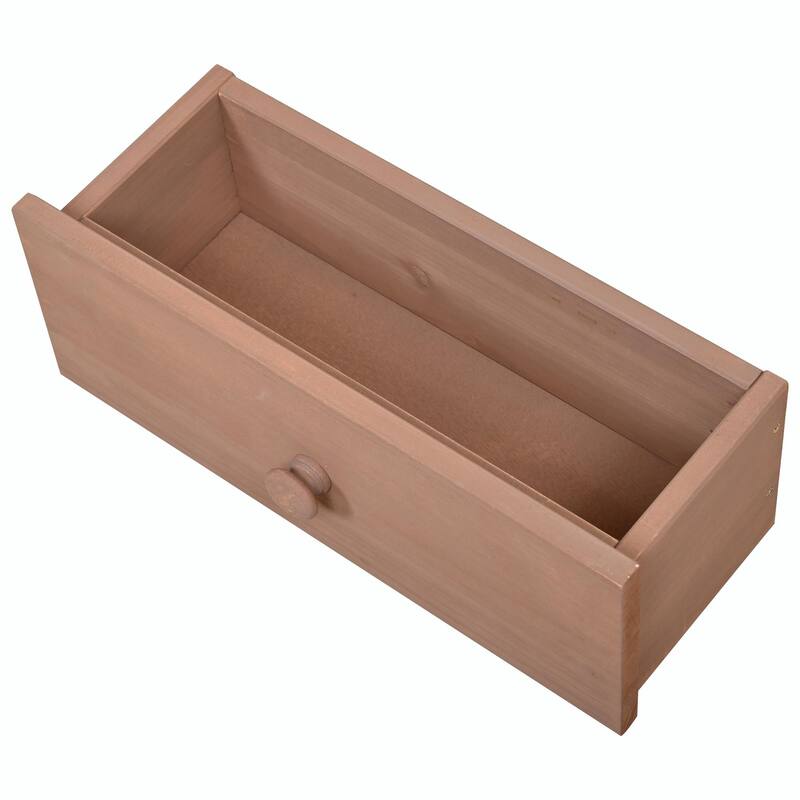 65.7'' Tall Garden Potting Bench - Patio Workstation with Hutch, 3 Shelves, 6 Drawers, 2 Cabinets & Side Hooks