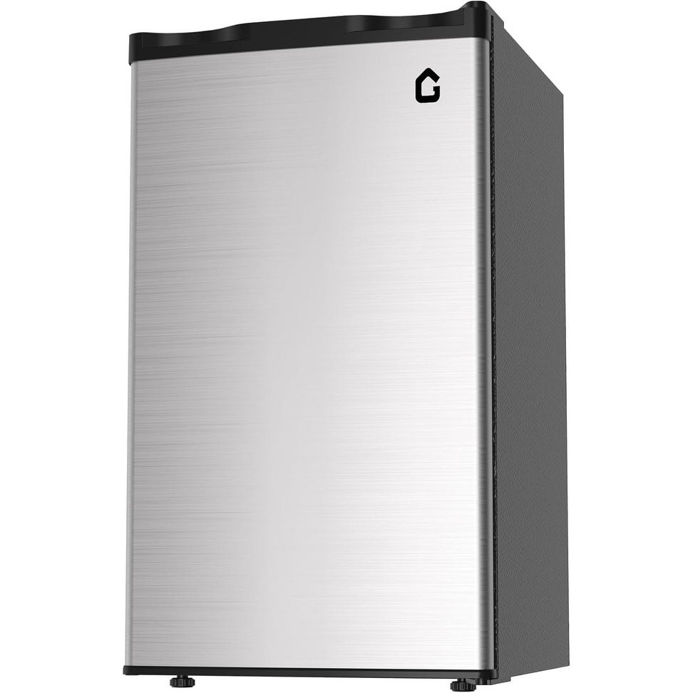 Mini Fridge with Freezer, Compact Refrigerator with Adjustable Temperature and Removable Shelves