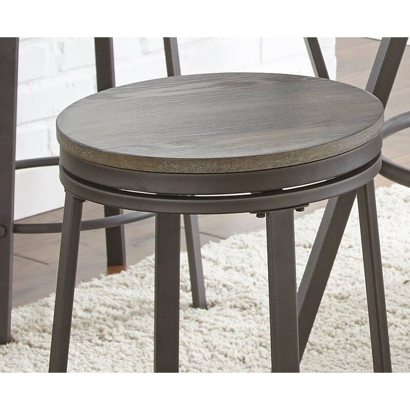 Steve Silver Perry Grey Counter Height Swivel Stool (Set of 2)