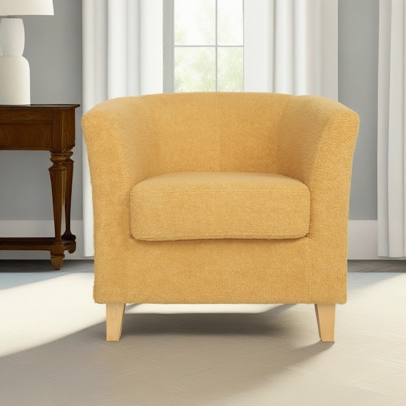 Isla Contemporary Textured Boucle Club Chair by Christopher Knight Home