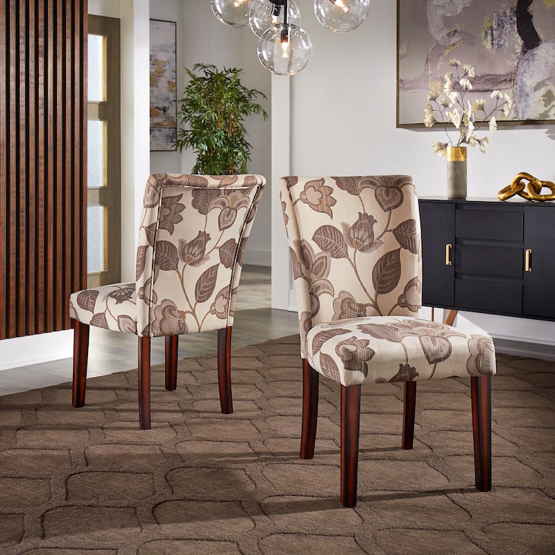 Catherine Print Parsons Dining Side Chair (Set of 2) by iNSPIRE Q Bold