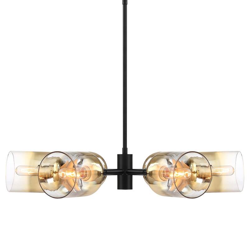 Designers Fountain D306M-6CH Gatsby 6 Light 28" Wide Chandelier - Matte Black