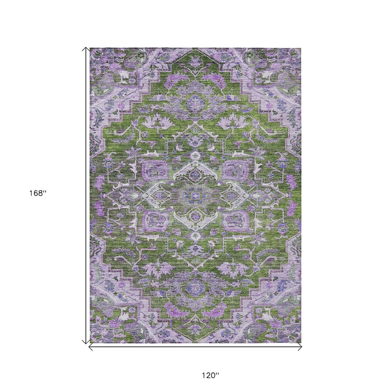 HomeRoots Oriental Traditional Rectangle Outdoor Rug