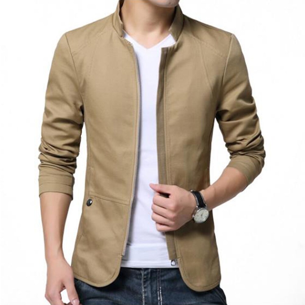 Dorical Men Solid Bomber Jacket Slim Fit Business Casual M-4XL Zipper Outwear Coat Xmas Outfit