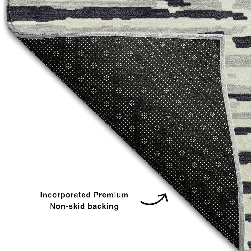 Premium Washable Super Soft Modern Scratches Mayfield Rug