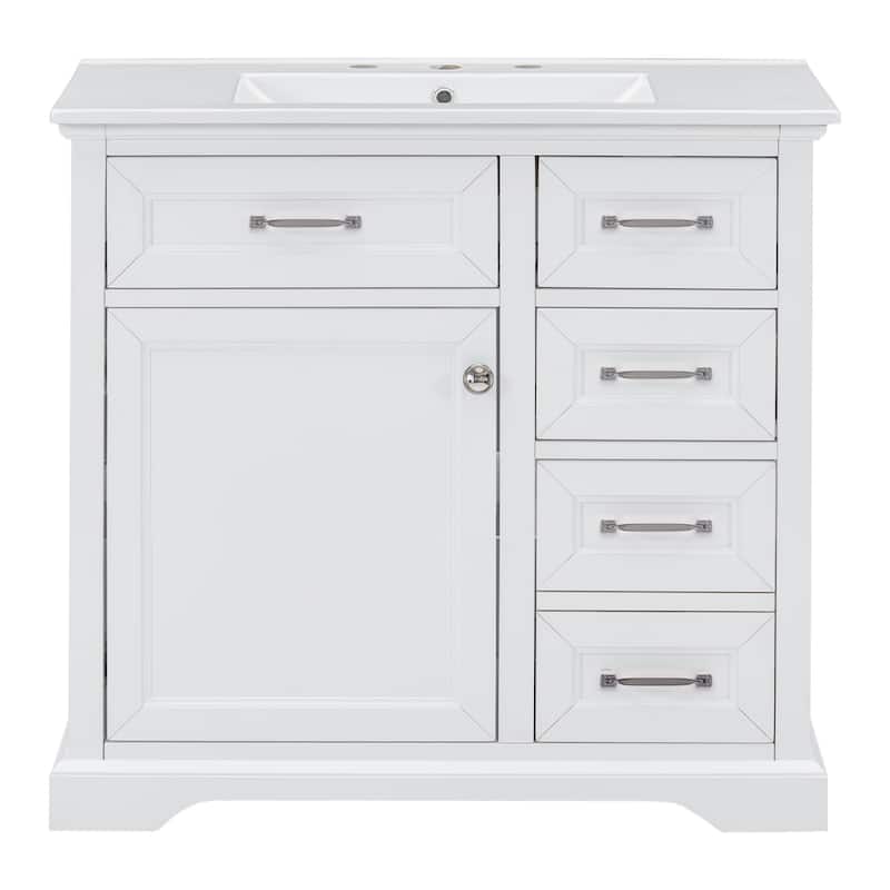 Bathroom Vanity Set with Ceramic Undermount Sink