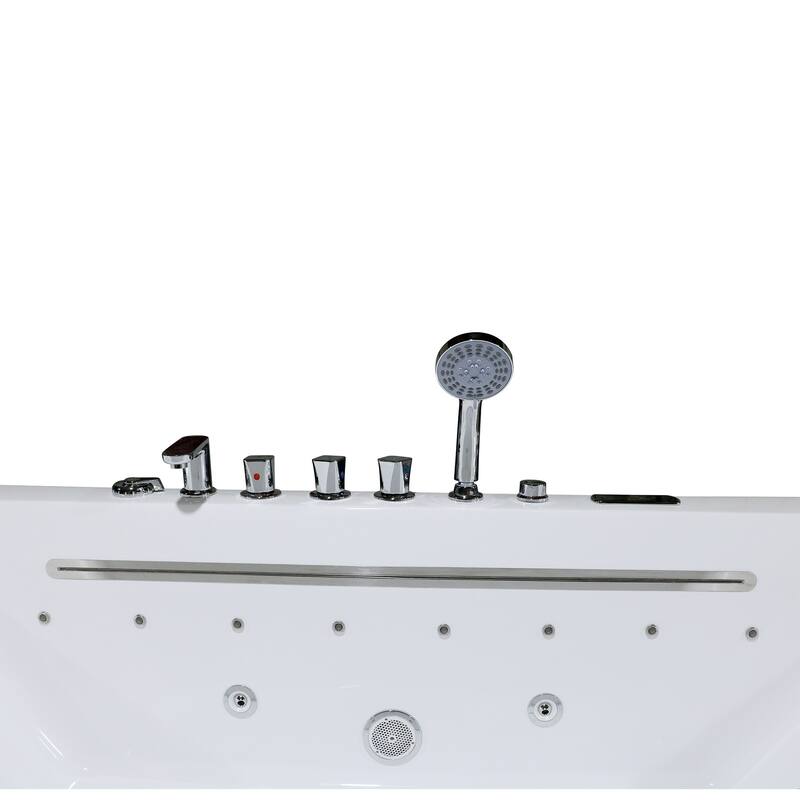 A&E Bath Silvester Freestanding Jetted Tub - 67-inch