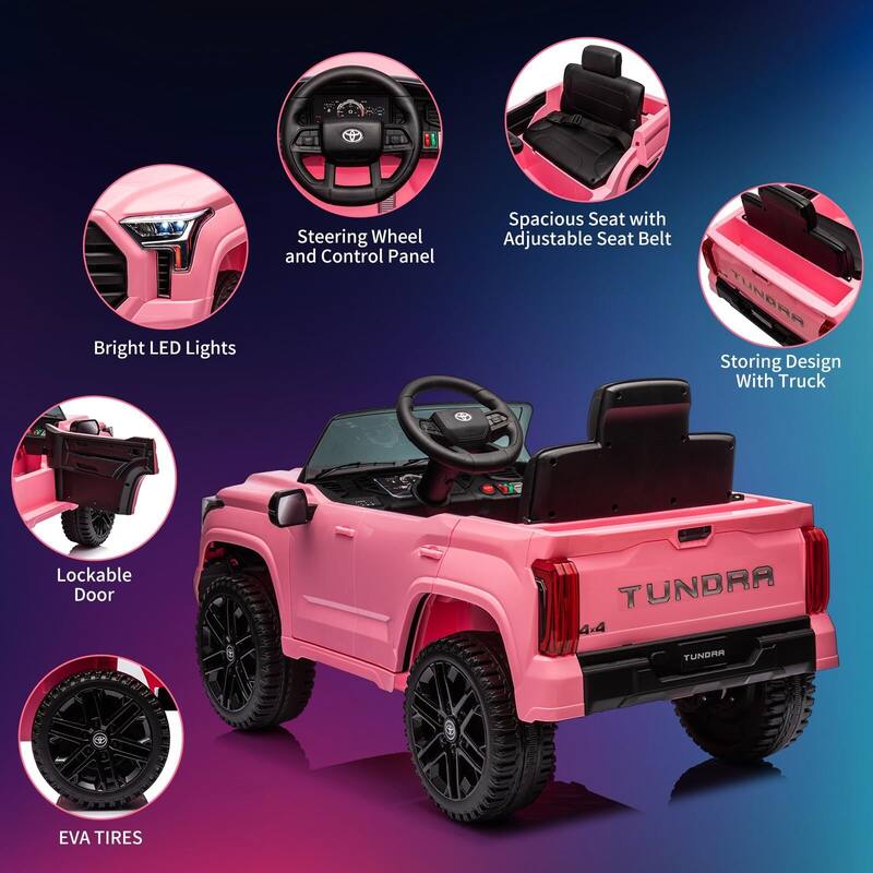 12V Licensed Toyota Ride on Car with Remote Control