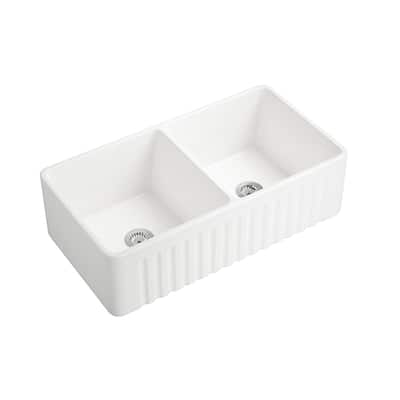 Farmhouse Apron Front Ceramic Kitchen Sink