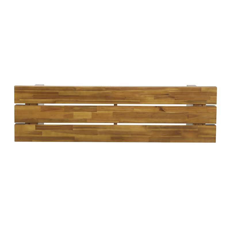 Appling Outdoor Acacia Wood Outdoor Bench by Christopher Knight Home - N/A