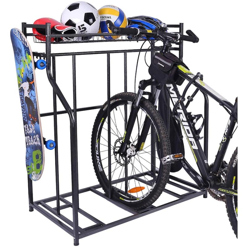 Mythinglogic Garage Bike Rack Baskets Collection Organizer Bike Storage Bike Rack Garage