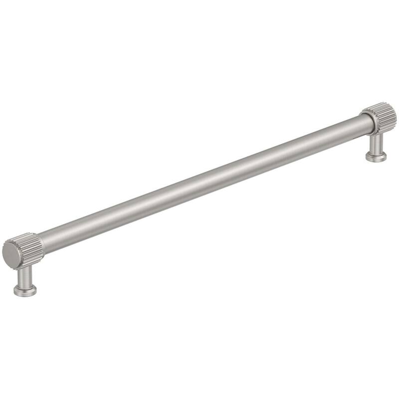 Amerock BP37809 Farewind 12-5/8" Center to Center Fluted Bar Cabinet - Satin Nickel