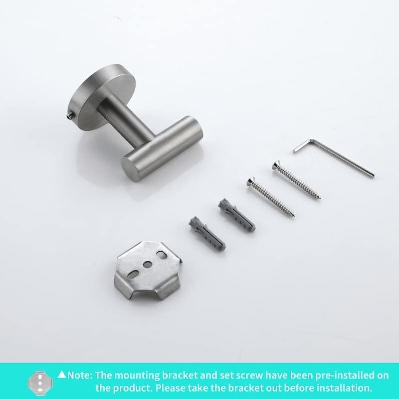 Bathroom Robe Hook Round Towel Hook in 304 Stainless Steel
