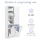 preview thumbnail 44 of 75, GDFStudio - Elijah Tall Bathroom Cabinet with Tilt-Out Laundry Hampers and Adjustable Shelves