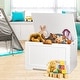 preview thumbnail 3 of 7, Kid's Toy Chest with 2 Safety Hinge, Wooden Storage Box, Organizer, Bench