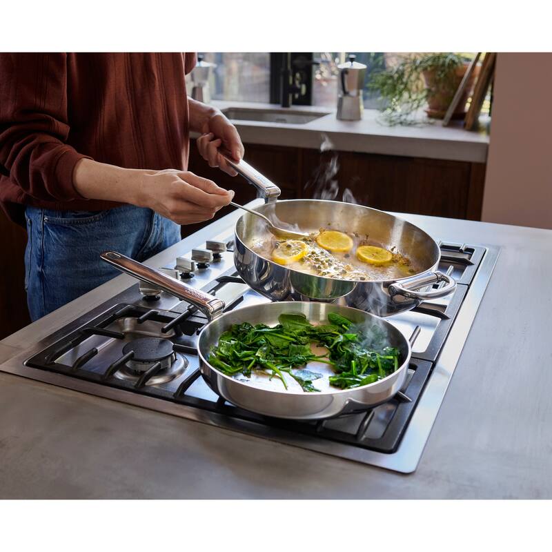 Joseph Joseph Space Steel Stainless Steel Frying Pan with Folding Handle