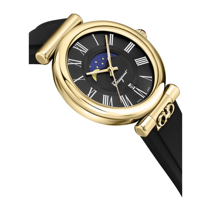 Ferragamo Ora Moonphase Silicone Watch