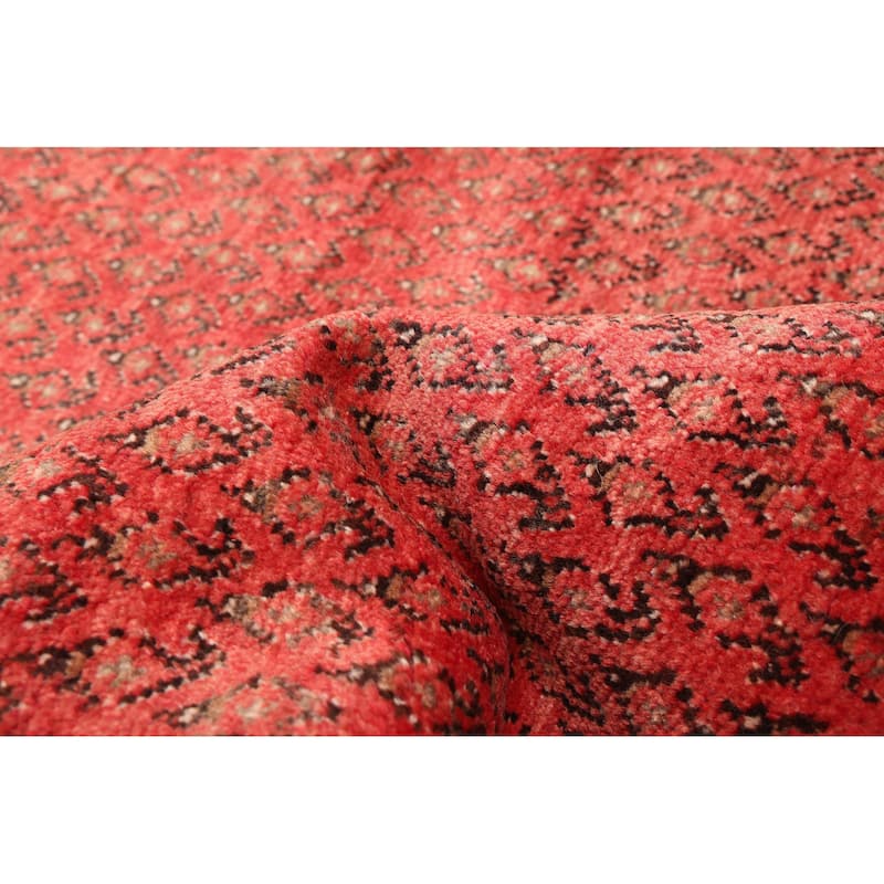 ECARPETGALLERY Hand-knotted Andelz Red Wool Rug - 3'6 x 9'5