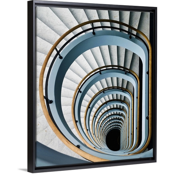 "Black Hole" Black Float Frame Canvas Art