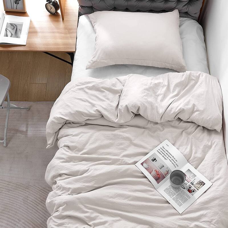 Natural Loft Oversized Comforter Set - Stone Taupe