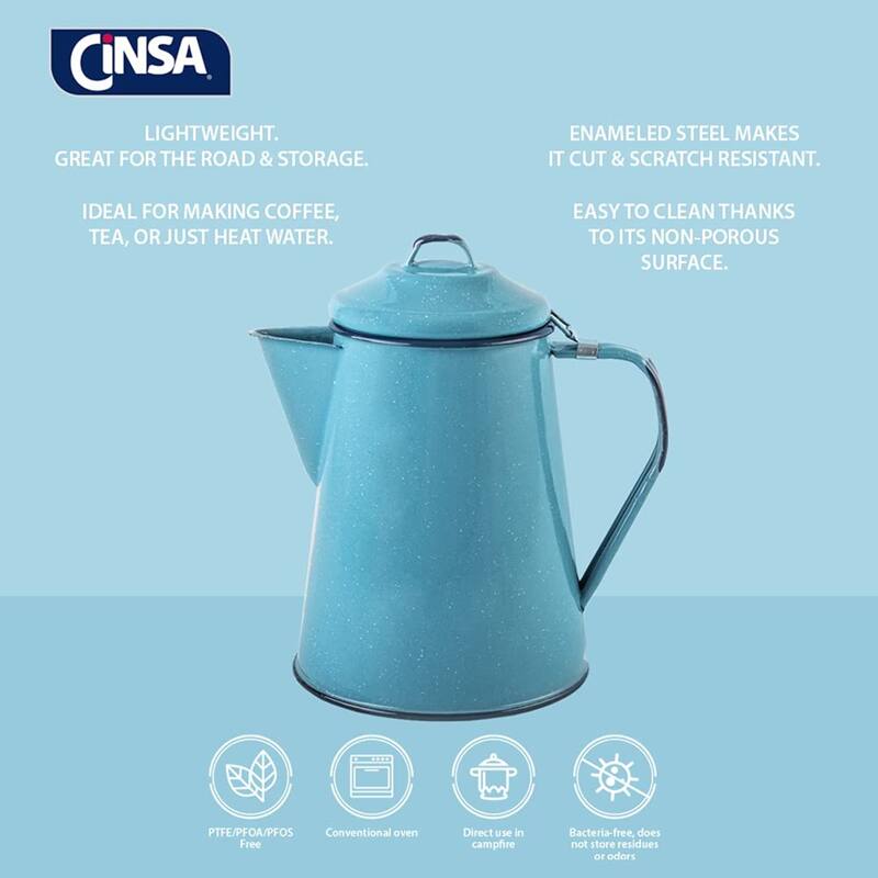 Granite Ware Coffee Boiler - 8 Cup