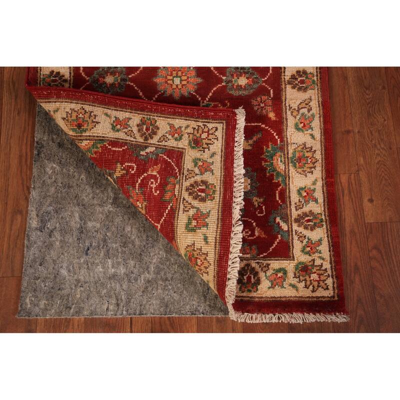 Red Floral Kazak Foyer Rug Hand-Knotted Wool Carpet - 2'0" x 3'0"