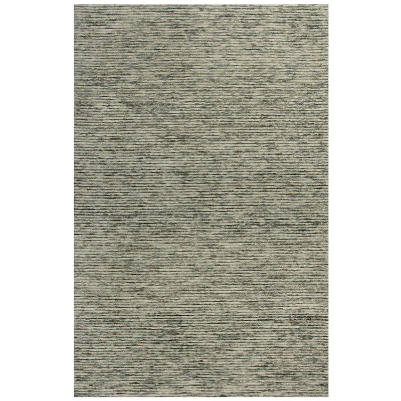 Alora Decor Laine Collection Stripe Casual Area Rug - 7'6" x 9'6" - Gray
