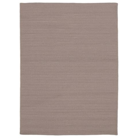 ECARPETGALLERY Braid weave Sienna Taupe Polypropylene Rug - 5'0 x 7'0