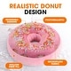 preview thumbnail 9 of 23, Cheer Collection Reversible Plush Donut Throw Pillow