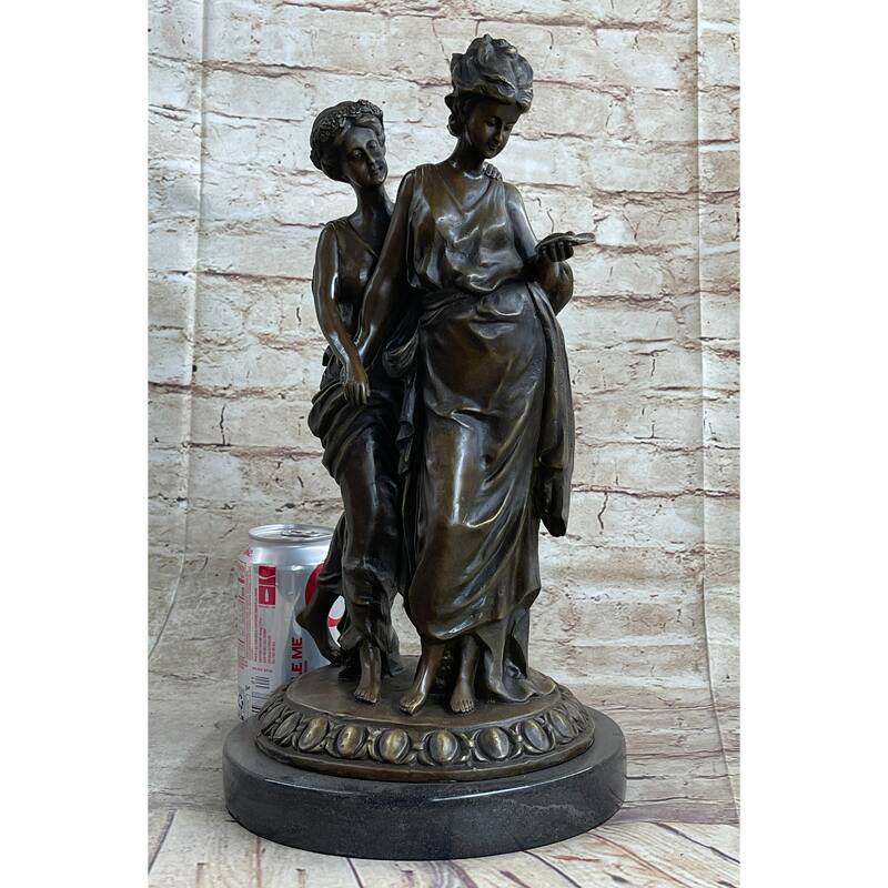Pheasant And Dove Pigeon Love Bird Bronze Sculpture Art Deco Figurine Gift Decor