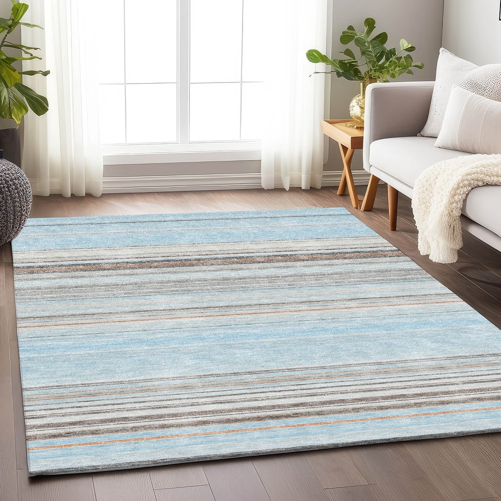 Premium Washable Super Soft Modern Stripes Mayfield Rug
