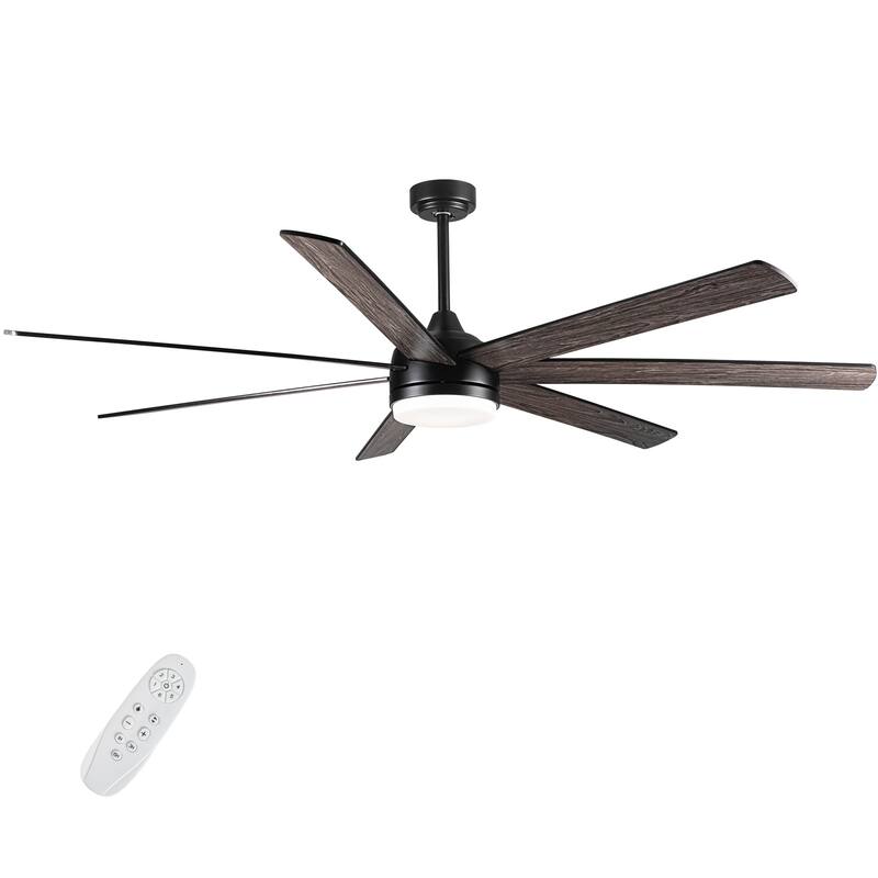72 In Farmhouse Ceiling Fan with Plywood Blades