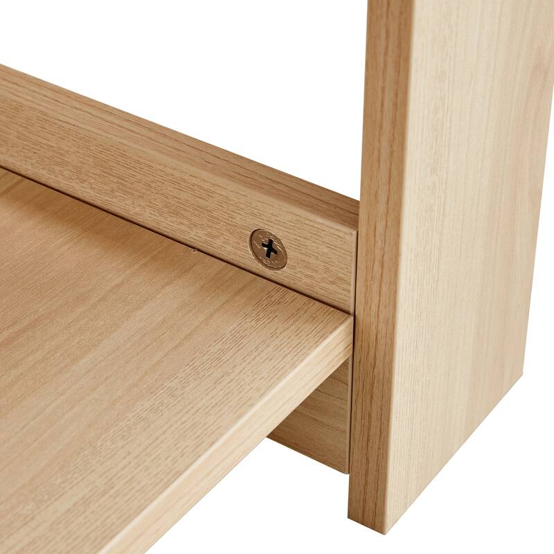 35.4" Modern Rectangular Coffee Table with Storage Shelf for Living Room, Bedroom and Study Room