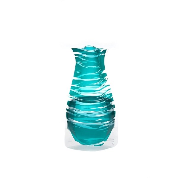 Modgy 66121x2 Myvaz Expandable Flower Vase Bandido Emerald-Pack of 2