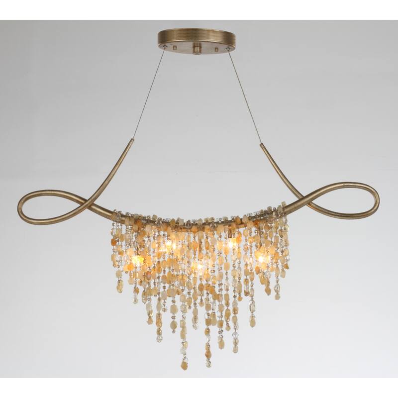 Studio M SM23834 Cradle 5 Light 36" Wide Crystal Linear Pendant