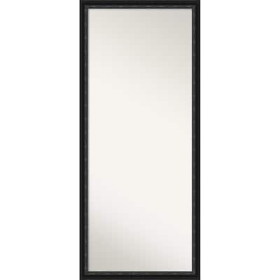 Downton Non-Beveled Framed Full-Length Floor Leaner Mirror - Downton Black - 28 x 64 in