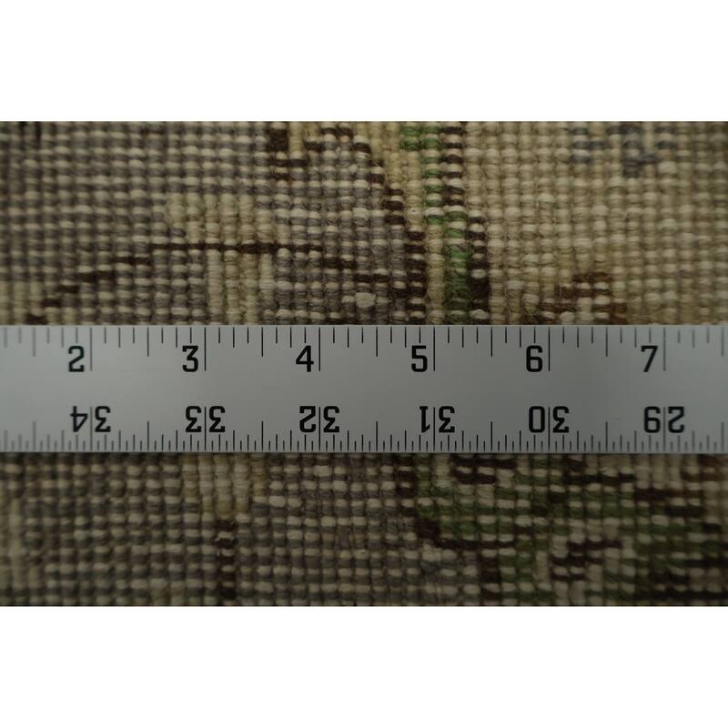 Hand Knotted Oriental 100% Wool Carpet Transitional Floral Beige & Ivories Anatolian Area Rug - 6' 11'' X 3' 9''