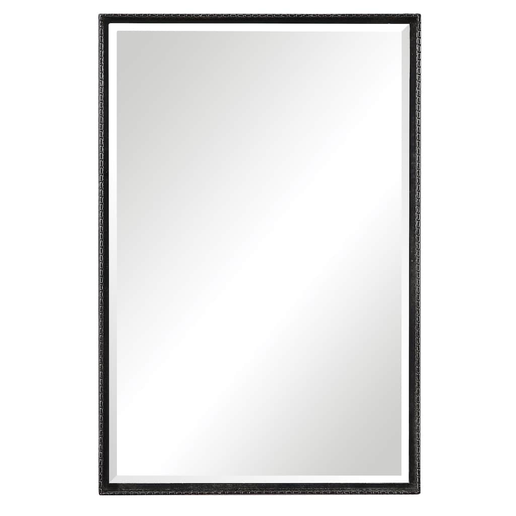 Distressed Framed Vanity Wall Mirror - 30.25"