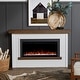 preview thumbnail 25 of 23, Real Flame Bernice Electric Landscape Fireplace 67" White