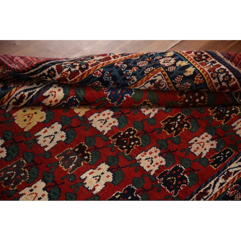Vegetable Dye Kashkoli Persian Vintage Area Rug Handmade Wool Carpet - 5'1"x 8'4"