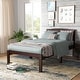 preview thumbnail 2 of 14, Amaryllis Contemporary Twin Wood Platform Kid Bed with Slatted Headboard by Taylor & Olive