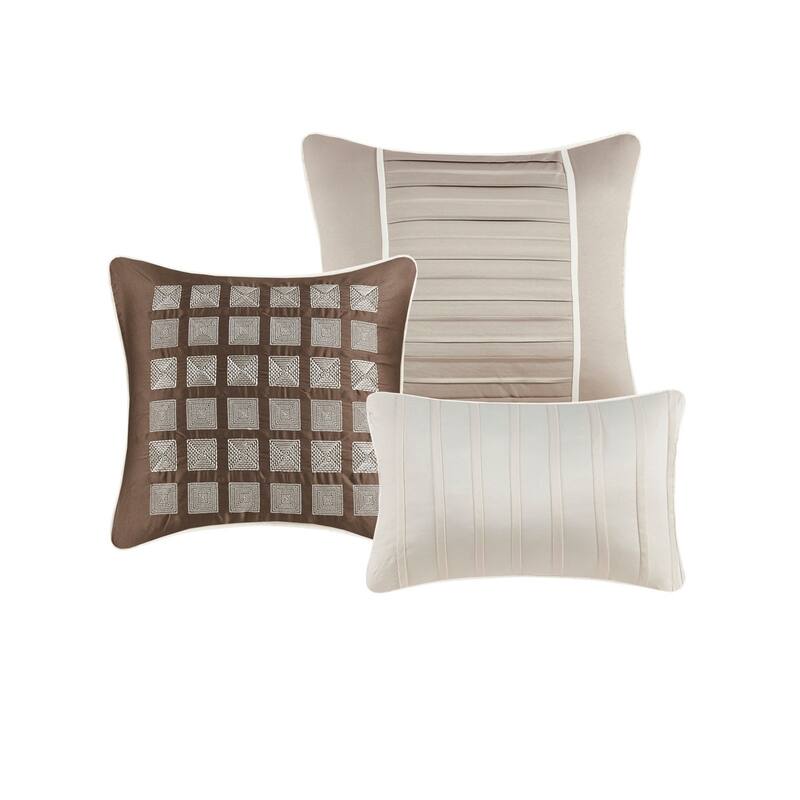 GDF Studio - Charmeuse Comforter Set with Decorative Pillows
