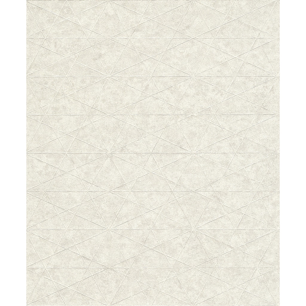 Advantage Seth White Triangle Wallpaper - 20.9 x 396 x 0.025