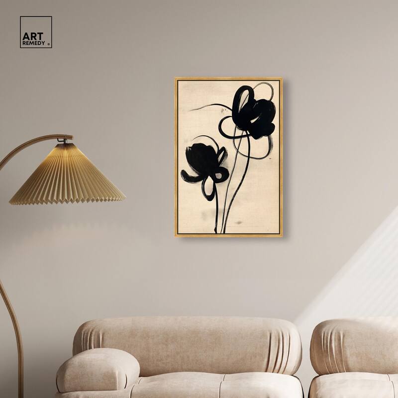Florals in the Minimal I Canvas by Art Remedy