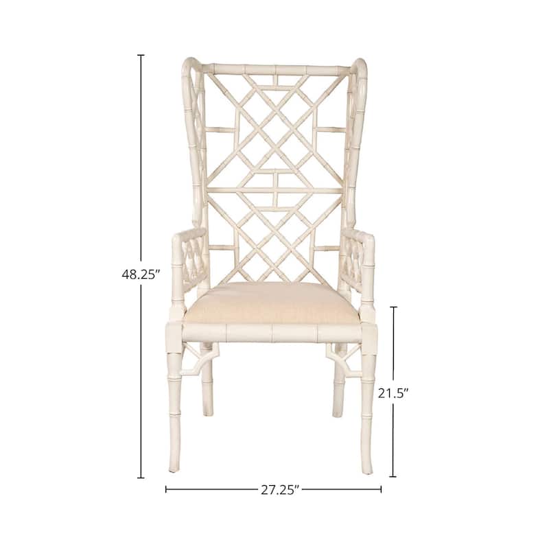 Regency Mahogany Wingback Chair, Neutral